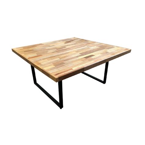 Mesa Industrial Apolo Quadrada 1 50x1 50 Madeira Maciça Taúri De