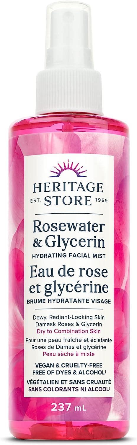 Heritage Store Rosewater And Glycerin Hydrating Facial Mist Locks