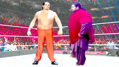 Khan Baba Vs The Great Khali Iron Man Match Youtube