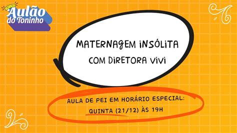 Aula Maternagem Ins Lita Aul O Do Toninho Concurso Pei Youtube