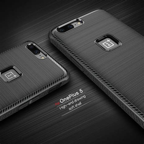 For Oneplus Case Silicone Housing Carbon Fiber Texture Shockproof