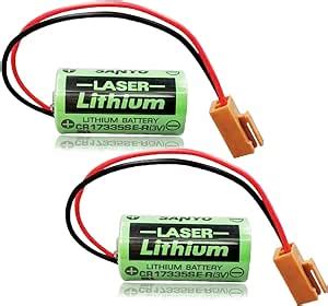 Amazon 2 Pcs CR17335SE R 3V 1800mAh Lithium Battery For Sanyo