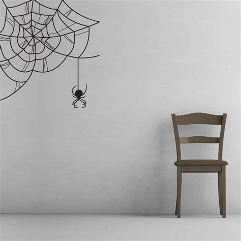 Black Widow Spiderweb Wall Decal Wall Decals Vinyl Wall Decals