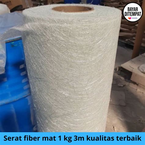 FIBERGLASS FIBER MAT SERAT FIBER 1 Kg Kain Mat Serat Fiber 1 Roll