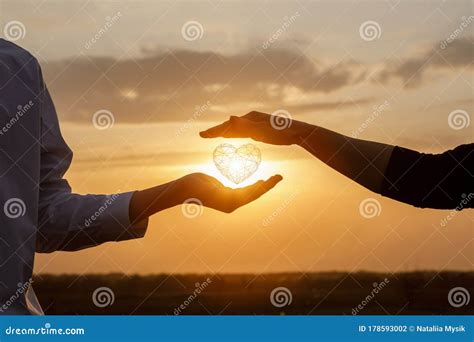 The Concept Of A Love Relationship Between People Stock Photo Image