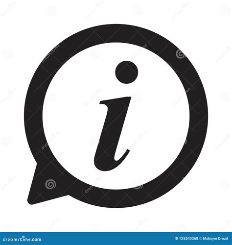 Ic Ne D Infos Ic Ne De Signe De L Information Symbole De Bulle De La