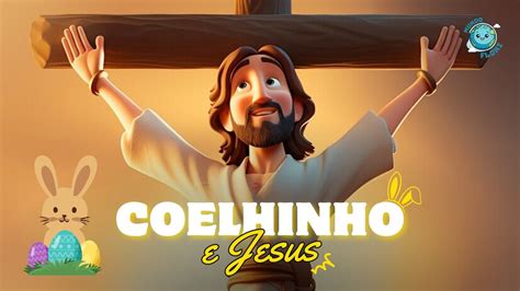 COELHINHO E JESUS MÚSICA da PÁSCOA para CRIANÇAS MUNDO FLOKI CLIPE