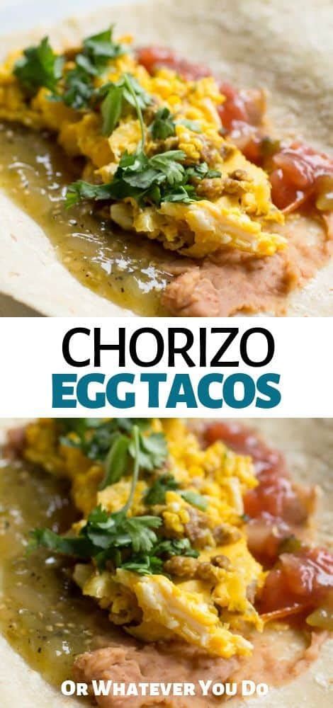 Chorizo Breakfast Tacos Recipe Easy Delicious Breakfast Idea