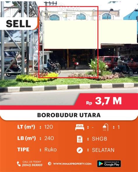 Di Jual Ruko Bangunan Lantai Di Jl Borobudur Cocok Untuk Semua Usaha