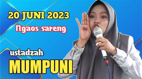 Juni Ngaos Sareng Ustadzah Mumpuni Ceramah Ngapak Lucu