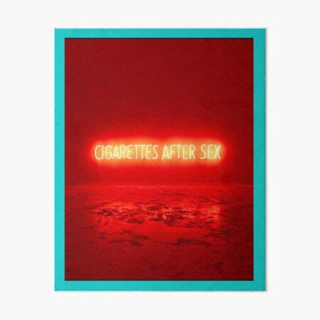 Cigarettes After Sex Poster Art Board Print For Sale By Edwinsss