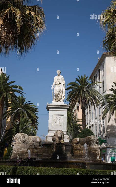 Statue Of Napoleon At Ajaccio Stock Photo Alamy