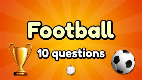 Quiz Football 10 Questions YouTube