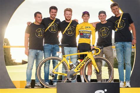 Jonas Vingegaards Bike A Custom Yellow Cervelo S5 For The Tour Champion