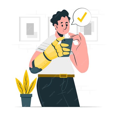 Free Vector | Bionic arm prosthesis concept illustration