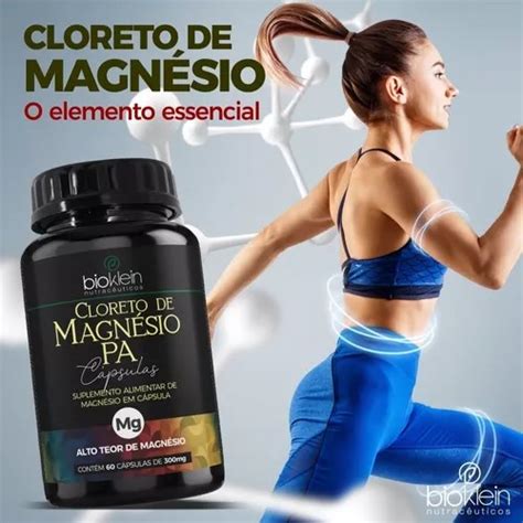 Cloreto de Magnésio PA 500mg 60 Cápsulas BioKlein DietaCrua Loja