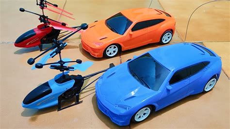 2 Radio Control Helicopter And 2 Remote Control Rc Car Unboxing