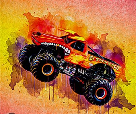 Best Free Printable Monster Truck Invitation Templates Updated