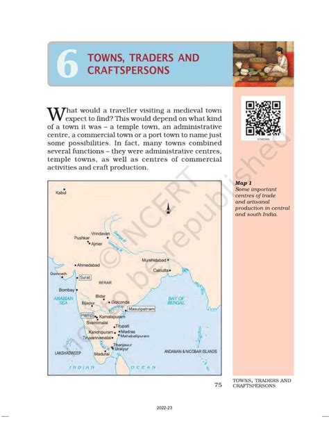 Ncert Book For Class 7 Social Science History Chapter 6 Towns Traders And Craft Persons