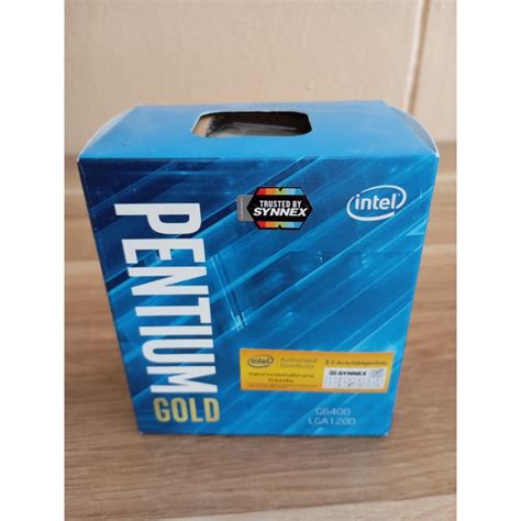 CPU ซพย INTEL PENTIUM GOLD G6400 4 0 GHz SOCKET LG A 1200