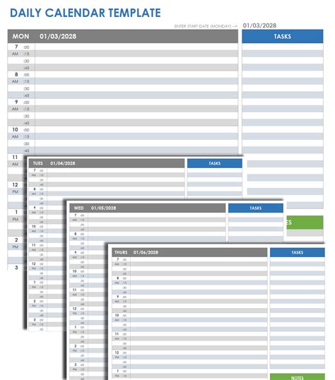 Free Google Sheets Schedule Templates | Smartsheet