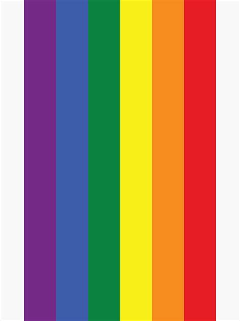 Lgbt Pride Flag Vertical Sticker By Lgbtshoppe Redbubble