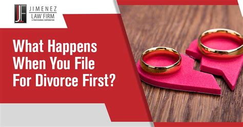 Should I File For Divorce First What Happens When You File For Divorce