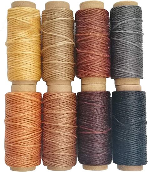 Amazon JANYUN 264 Yards 150D Leather Sewing Waxed Thread Cord For