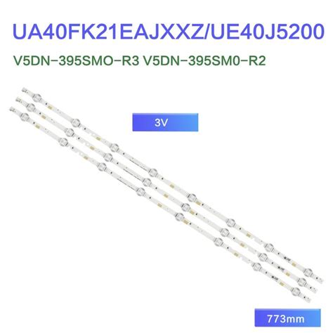 3pcs Set Led Backlight Strip For Samsung UA40J5008AK UA40J5200AK