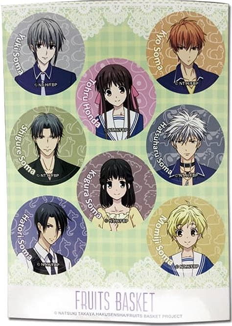 Fruits Basket 2019 Characters Anime Sticker Set GE-55838 - Walmart.com