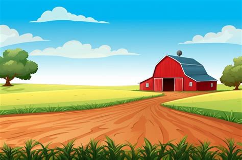 Cartoon Farm Background Images | Premium AI-generated image