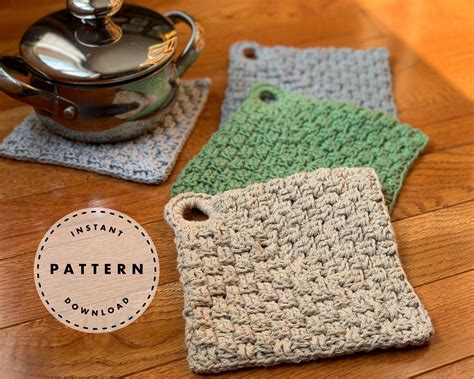 Crochet Hot Pad Patterns Free It Will Rock For Milk And Cookies Parties