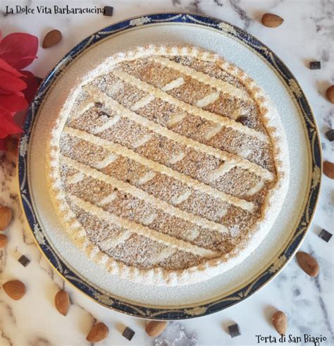 Torta Di San Biagio Alle Mandorle E Cioccolato La Dolce Vita