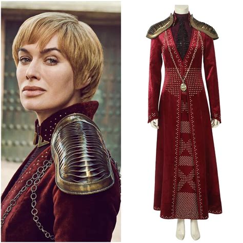 Game Of Thrones Season 8 Cersei Lannister Cosplay Costume Women Dress