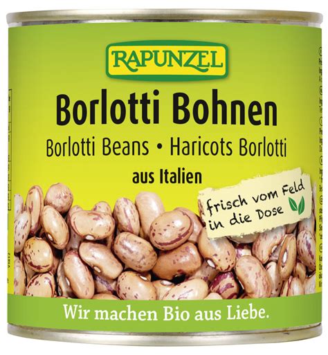 Rapunzel Borlotti Bohnen Gr Dose Gem Sekonserven Obst Gem Se