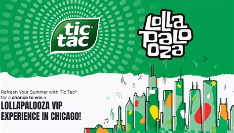 Tic Tac Lollapalooza Contest Win A Lollapalooza VIP Experience In