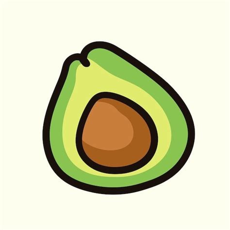 Premium Vector Vector Avocados Illustration Whole And Cut Avocado