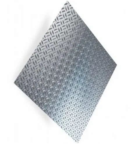 Rectangular Raw Material Aluminium Checked Sheet Thickness Mm