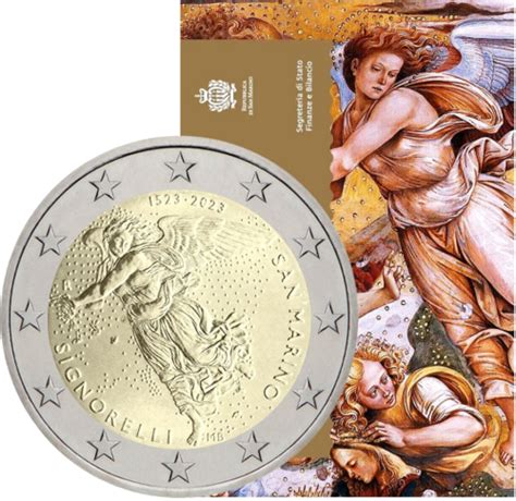 2023 San Marino Signorelli 2 Euro BU Coin On Card Florinus Lt