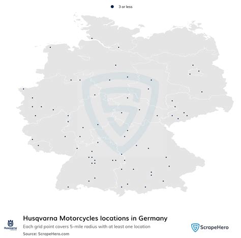 Number of Husqvarna Motorcycles locations in Germany in 2025 | ScrapeHero