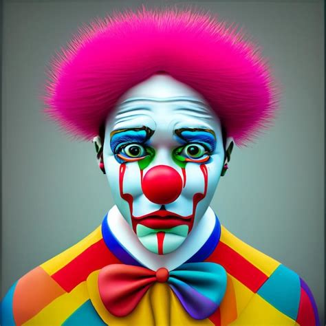 Ilustración del payaso triste Foto Premium