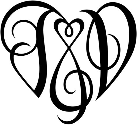 Jandd Heart Design A Custom Design Of The Initials Jandd Flickr