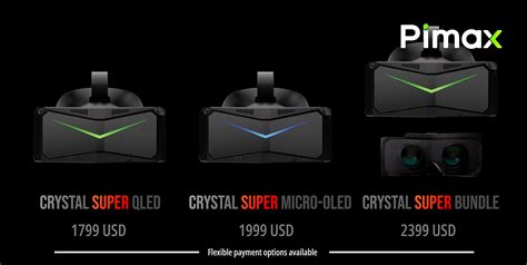 Pimax представила Vr гарнитуру Crystal Super со сменными экранами Qled