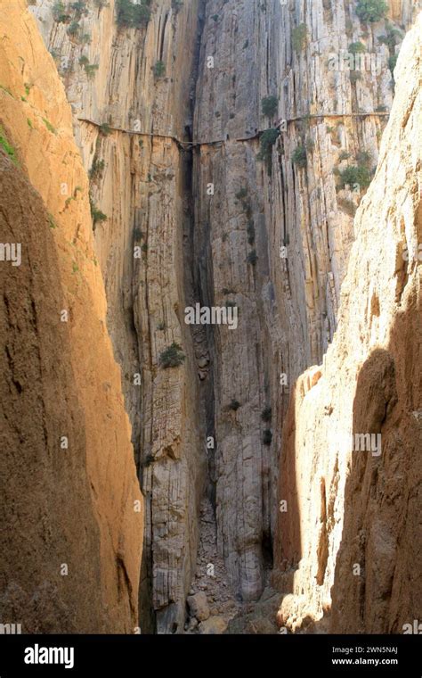 A Group Make Their Way Round The Most Dangerous Path In The