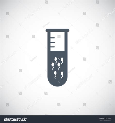 Sperm Test Tube Icon Stock Vector Royalty Free 755797402 Shutterstock