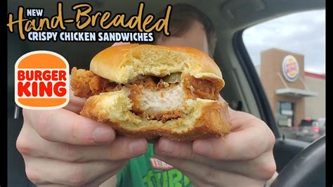 Burger King Hand Breaded Chicken Sandwich Food Review Youtube