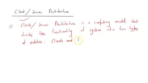 SOLVED: What is the core principle of three-tier architecture, compared to two-tier architecture?