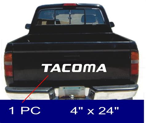 TOYOTA TACOMA Tailgate Decal For Truck Bed Vinyl 24 Wide Etsy