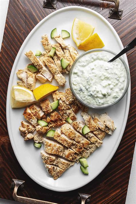 Greek Chicken With Easy Tzatziki Sauce • Low Carb With Jennifer