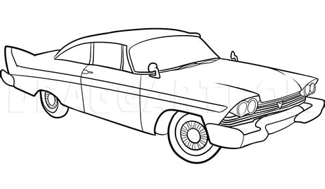 How To Draw An Old Car, Old Car, Step by Step, Drawing Guide, by Dawn ...